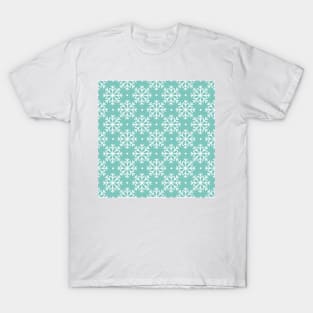 Ice Blue Snowflakes T-Shirt